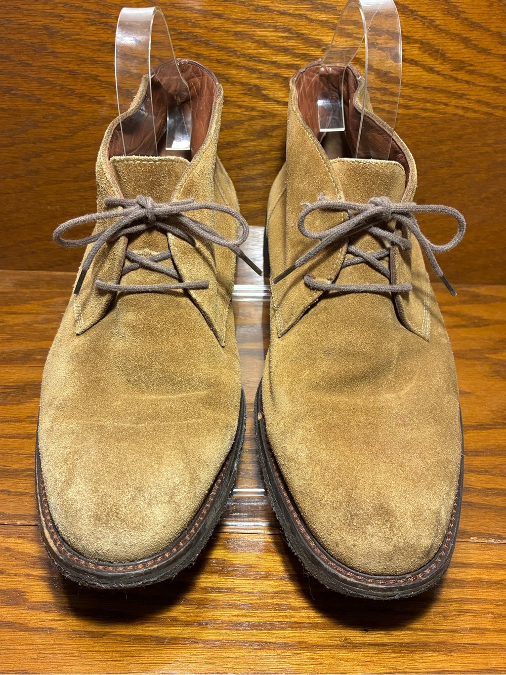 Johnston & Murphy Memory Foam Suede Chukka Boots Tan Men’s Size 10.5 - Picture 2 of 13